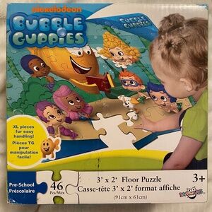New Bubble Guppies Nickelodeon 3' x 2' Toddler Floor Puzzle (2014)